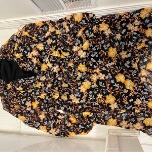 Old Navy Black and yellow Floral dress